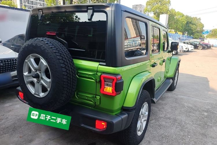 Used Jeep Wrangler 2019 2.0T Sahara Four-Door Version China VI Emission Standard Rear Right 45 Deg