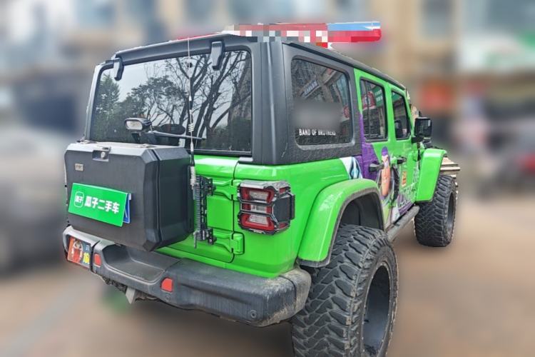 Used Jeep Wrangler 2019 2.0T Rubicon Four-Door Version China VI Emission Standard Rear Right 45 Deg