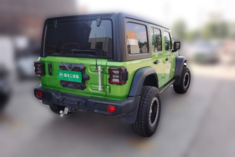 Used Jeep Wrangler 2019 2.0T Rubicon Four-Door Version China VI Emission Standard Rear Right 45 Deg