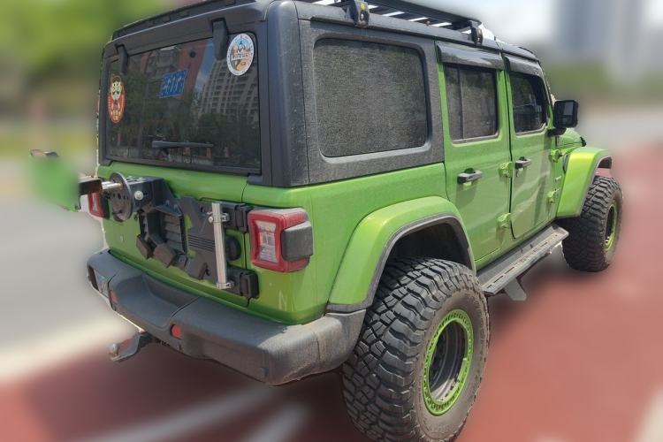 Used Jeep Wrangler 2019 2.0T Sahara Four-Door Version China VI Emission Standard Rear Right 45 Deg