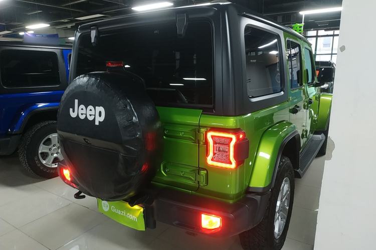 Used Jeep Wrangler 2019 2.0T Sahara Four-Door Version China VI Emission Standard Rear Right 45 Deg