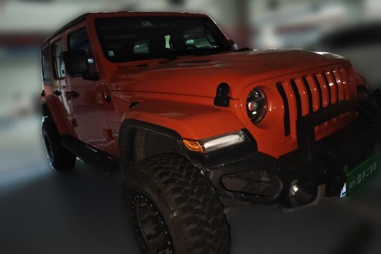 Used Jeep Wrangler 2019 2.0T Sahara Four-Door Version China VI Emission Standard Front Right 45 Deg