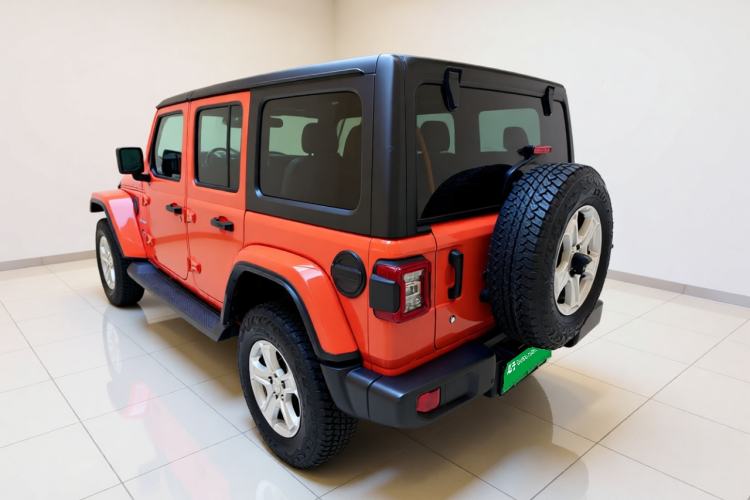 Used Jeep Wrangler 2019 2.0T Sahara Four-Door Version China VI Emission Standard Rear Left 45 Deg