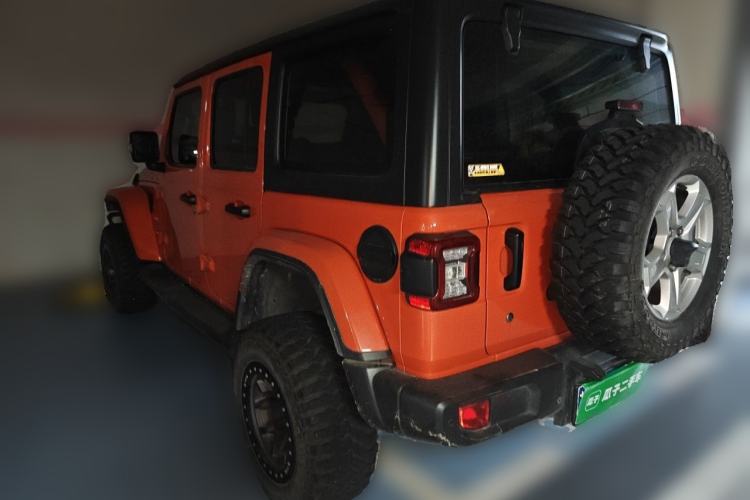 Used Jeep Wrangler 2019 2.0T Sahara Four-Door Version China VI Emission Standard Rear Left 45 Deg