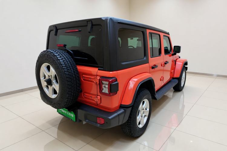 Used Jeep Wrangler 2019 2.0T Sahara Four-Door Version China VI Emission Standard Rear Right 45 Deg