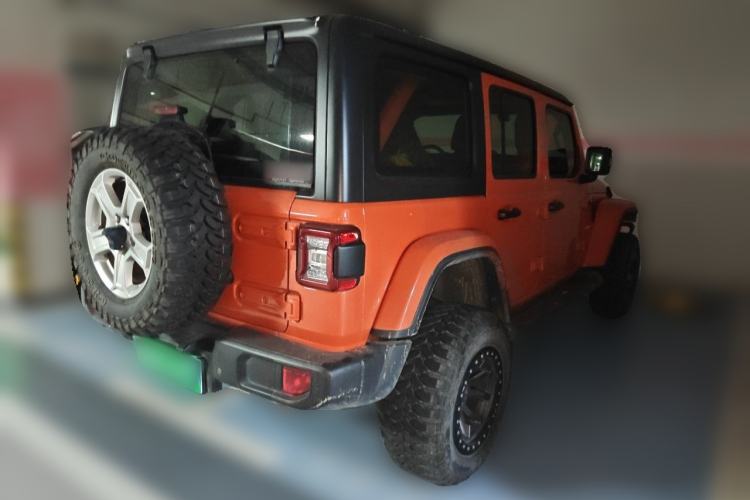Used Jeep Wrangler 2019 2.0T Sahara Four-Door Version China VI Emission Standard Rear Right 45 Deg