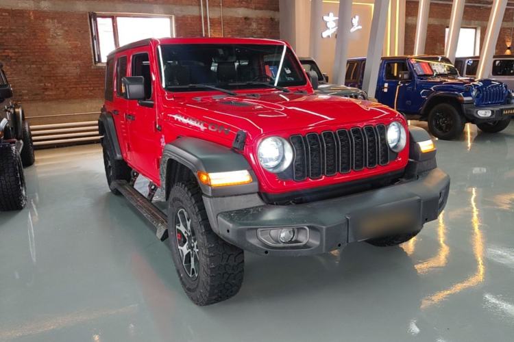 Used Jeep Wrangler 2019 2.0T Rubicon Four-Door Version China VI Emission Standard Front Right 45 Deg