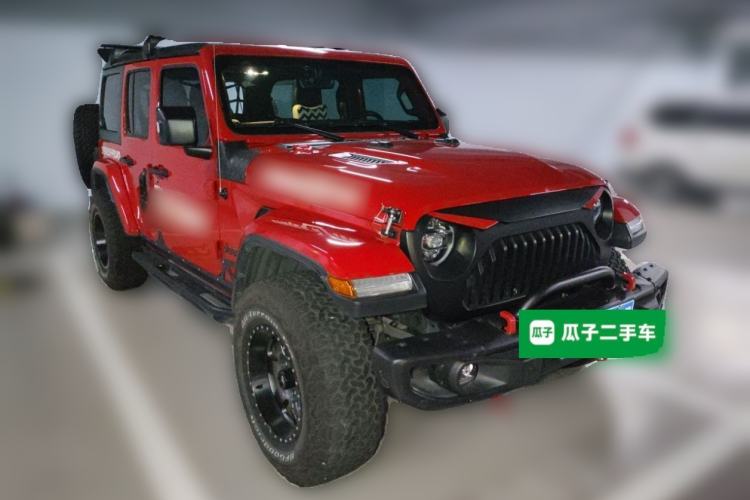 Used Jeep Wrangler 2019 2.0T Sahara Four-Door Version China VI Emission Standard Front Right 45 Deg