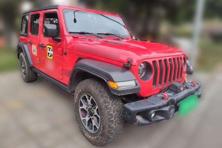 Used Jeep Wrangler 2019 2.0T Rubicon Four-Door Version China VI Emission Standard Front Right 45 Deg