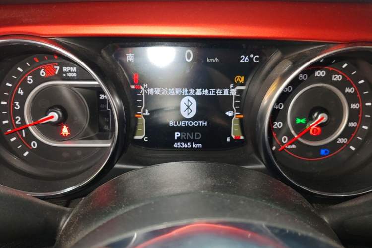 Used Jeep Wrangler 2019 2.0T Rubicon Four-Door Version China VI Emission Standard Instrument Cluster
