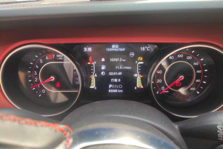Used Jeep Wrangler 2019 2.0T Rubicon Four-Door Version China VI Emission Standard Instrument Cluster