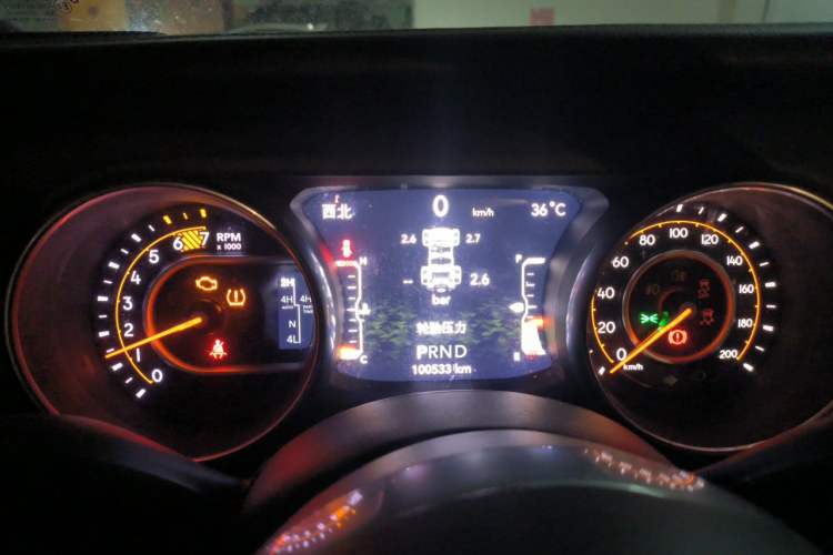 Used Jeep Wrangler 2019 2.0T Sahara Four-Door Version China VI Emission Standard Instrument Cluster