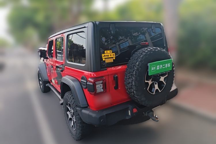 Used Jeep Wrangler 2019 2.0T Rubicon Four-Door Version China VI Emission Standard Rear Left 45 Deg