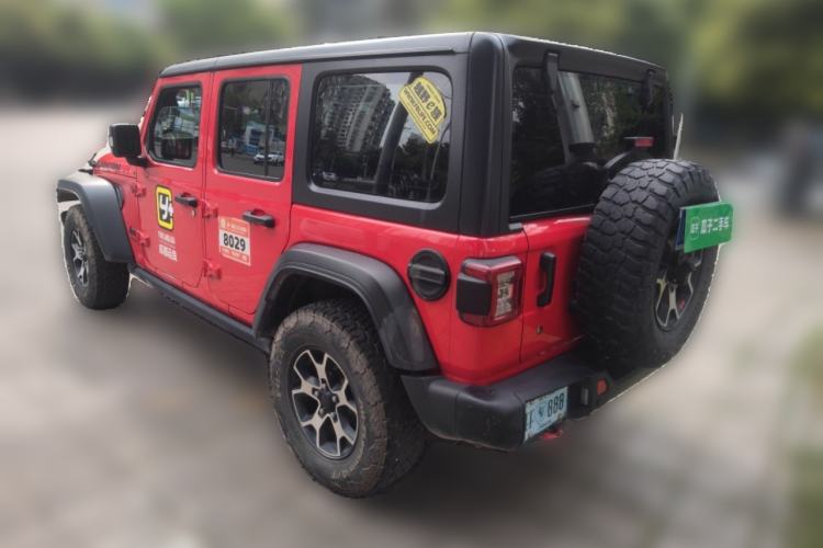 Used Jeep Wrangler 2019 2.0T Rubicon Four-Door Version China VI Emission Standard Rear Left 45 Deg