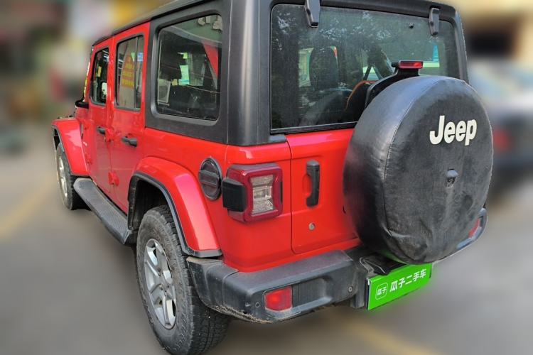 Used Jeep Wrangler 2019 2.0T Sahara Four-Door Version China VI Emission Standard Rear Left 45 Deg