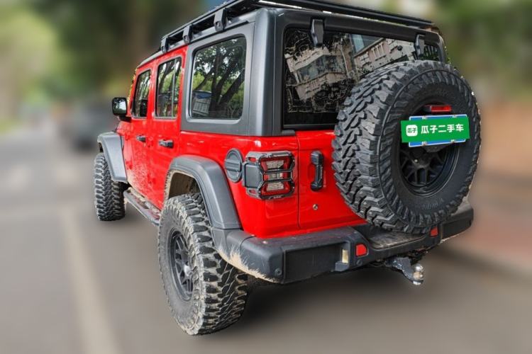 Used Jeep Wrangler 2019 2.0T Rubicon Four-Door Version China V Emission Standard Rear Left 45 Deg