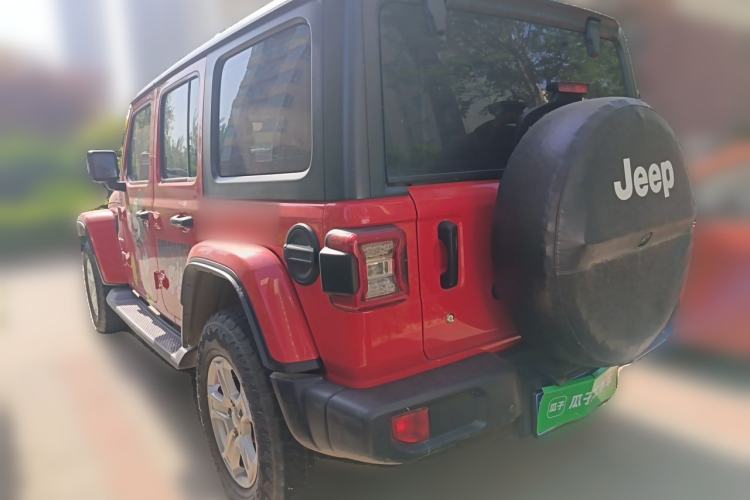 Used Jeep Wrangler 2019 2.0T Sahara Four-Door Version China VI Emission Standard Rear Left 45 Deg