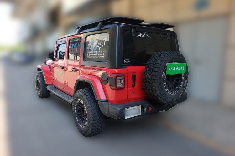 Used Jeep Wrangler 2019 2.0T Sahara Four-Door Version China VI Emission Standard Rear Left 45 Deg