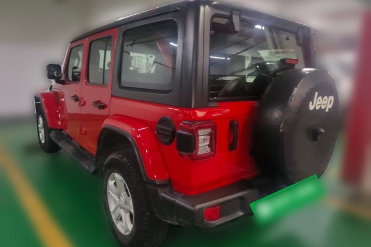 Used Jeep Wrangler 2019 2.0T Sahara Four-Door Version China VI Emission Standard Rear Left 45 Deg