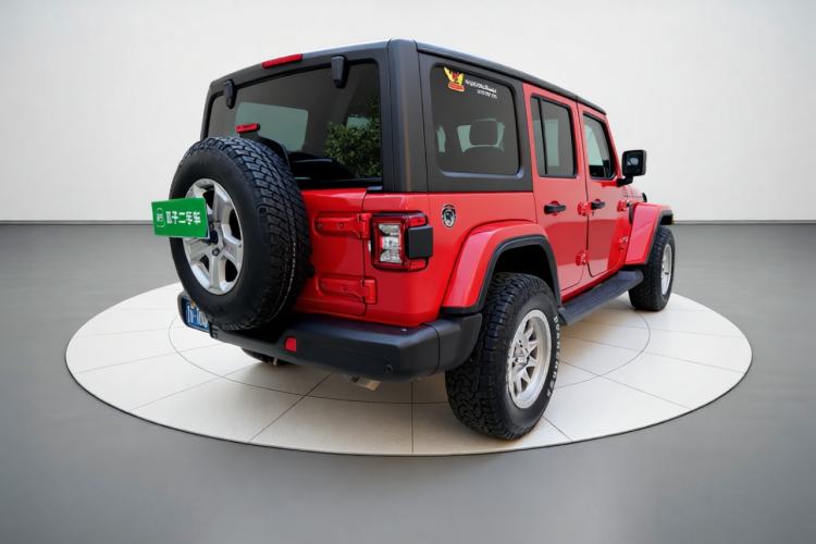 Used Jeep Wrangler 2019 2.0T Sahara Four-Door Version China VI Emission Standard Rear Right 45 Deg