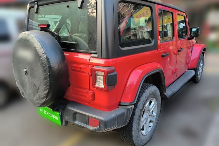 Used Jeep Wrangler 2019 2.0T Sahara Four-Door Version China VI Emission Standard Rear Right 45 Deg