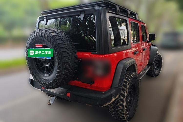 Used Jeep Wrangler 2019 2.0T Rubicon Four-Door Version China V Emission Standard Rear Right 45 Deg