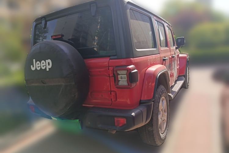 Used Jeep Wrangler 2019 2.0T Sahara Four-Door Version China VI Emission Standard Rear Right 45 Deg
