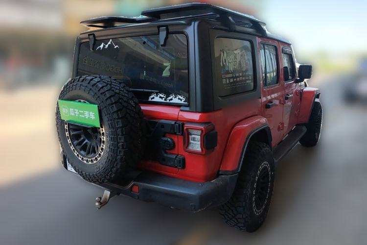 Used Jeep Wrangler 2019 2.0T Sahara Four-Door Version China VI Emission Standard Rear Right 45 Deg