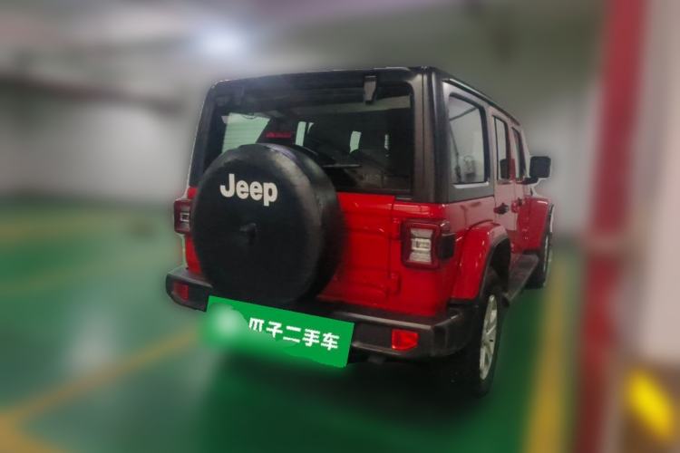Used Jeep Wrangler 2019 2.0T Sahara Four-Door Version China VI Emission Standard Rear Right 45 Deg