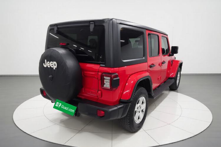 Used Jeep Wrangler 2019 2.0T Sahara Four-Door Version China VI Emission Standard Rear Right 45 Deg