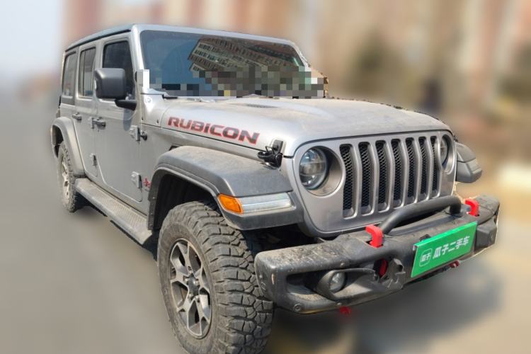 Used Jeep Wrangler 2019 2.0T Rubicon Four-Door Version China V Emission Standard Front Right 45 Deg