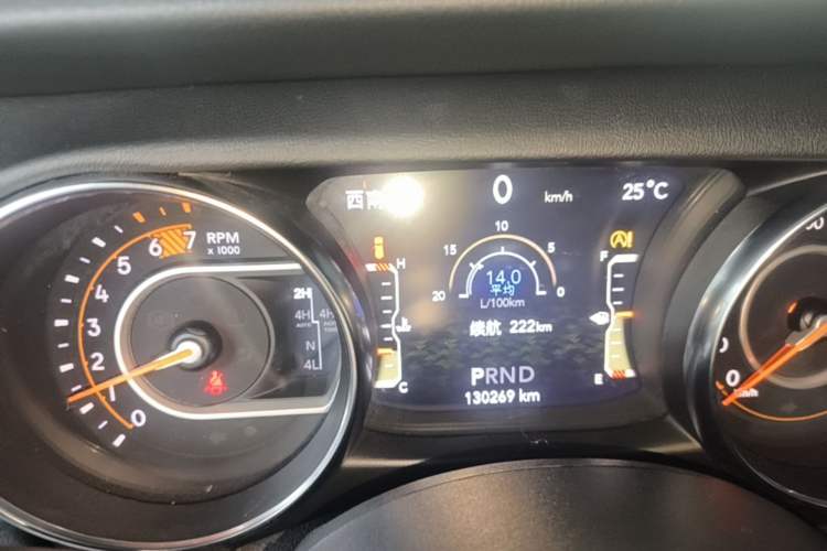 Used Jeep Wrangler 2019 2.0T Sahara Four-Door Version China VI Emission Standard Instrument Cluster
