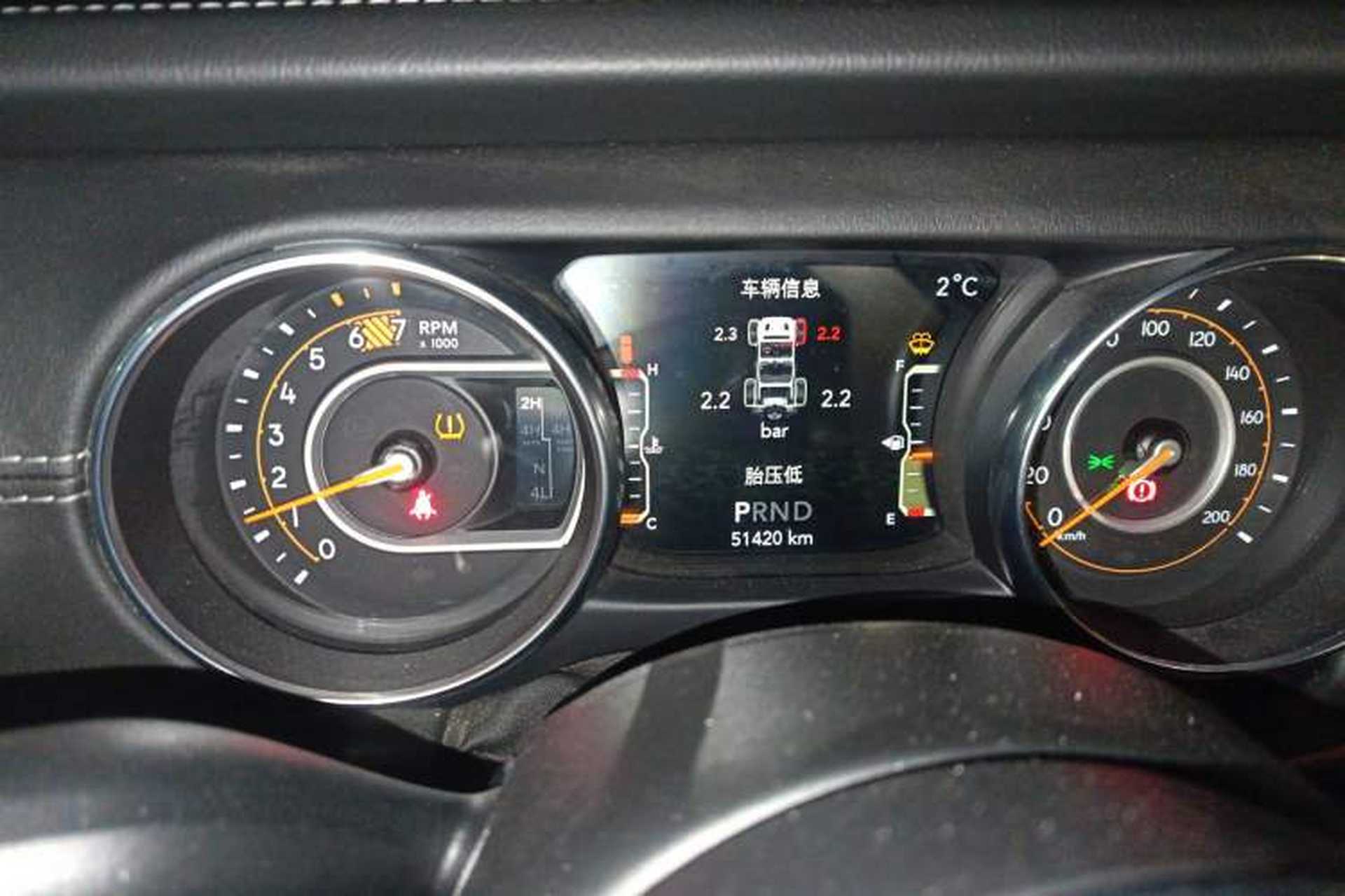 Used Jeep Wrangler 2019 2.0T Sahara 4-Door Version China V Standard Instrument Cluster