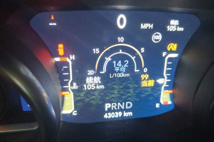 Used Jeep Wrangler 2019 2.0T Sahara Four-Door Prestige Edition China V Standard Odometer Close Up