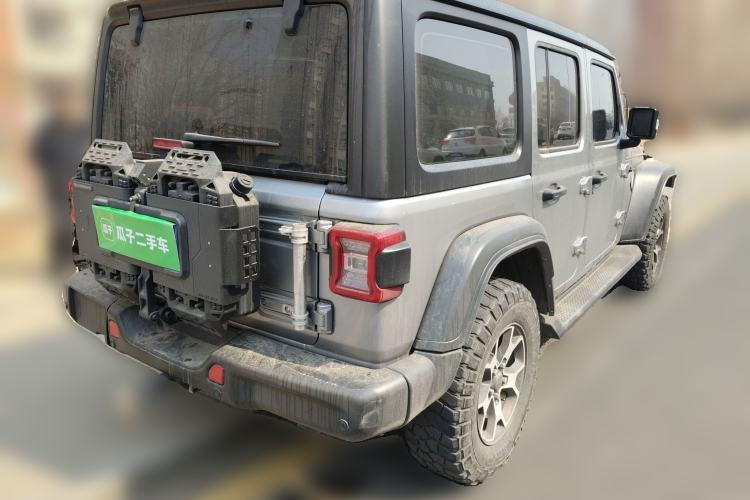 Used Jeep Wrangler 2019 2.0T Rubicon Four-Door Version China V Emission Standard Rear Right 45 Deg