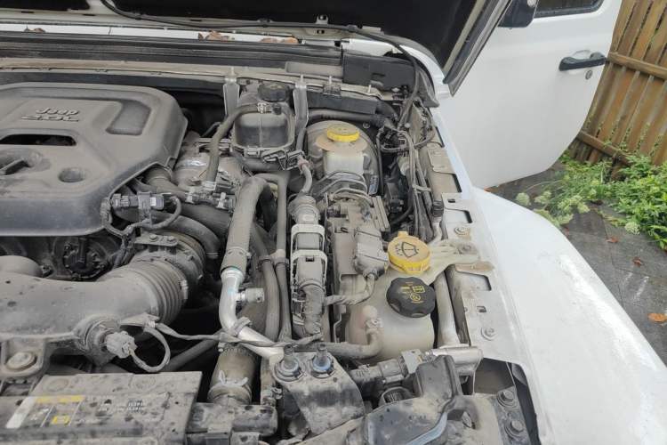 Used Jeep Wrangler 2019 2.0T Sahara Four-Door Version China VI Emission Standard Engine Bay Left