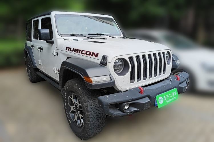 Used Jeep Wrangler 2019 2.0T Rubicon Four-Door Version China VI Emission Standard Front Right 45 Deg