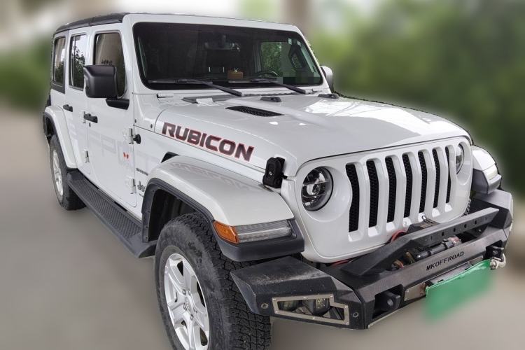 Used Jeep Wrangler 2019 2.0T Sahara Four-Door Version China VI Emission Standard Front Right 45 Deg