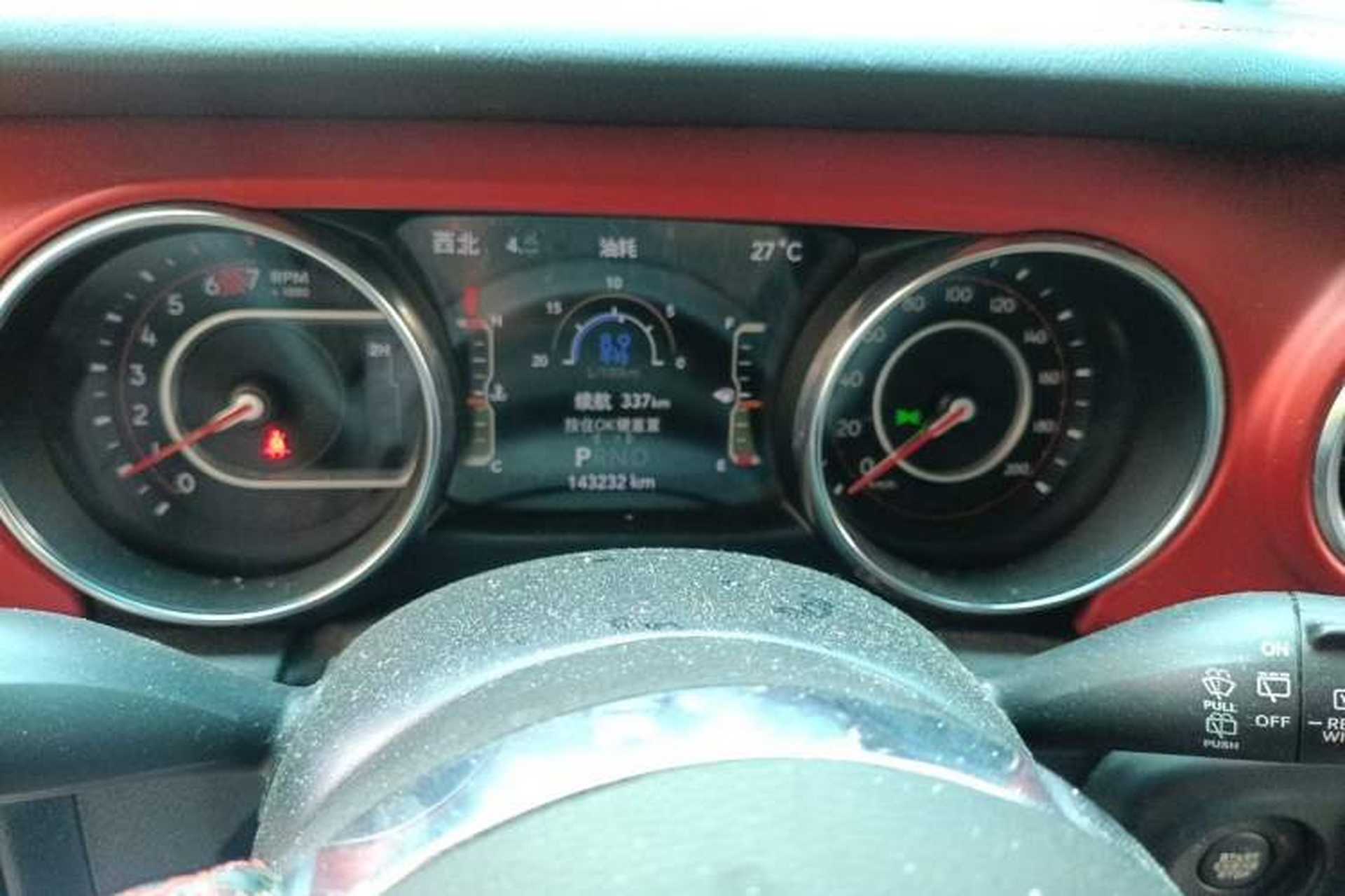 Used Jeep Wrangler 2019 2.0T Rubicon Four-Door Version China VI Emission Standard Instrument Cluster