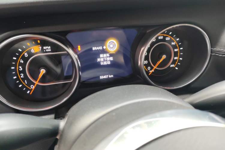 Used Jeep Wrangler  Odometer Close Up
