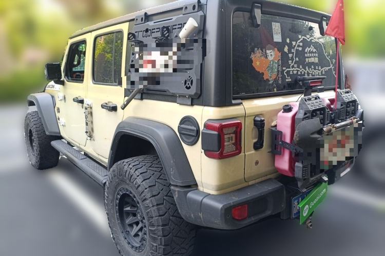 Used Jeep Wrangler 2019 2.0T Rubicon Four-Door Version China VI Emission Standard Rear Left 45 Deg