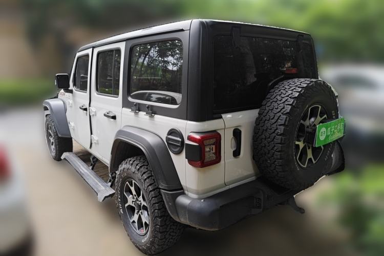 Used Jeep Wrangler 2019 2.0T Rubicon Four-Door Version China VI Emission Standard Rear Left 45 Deg