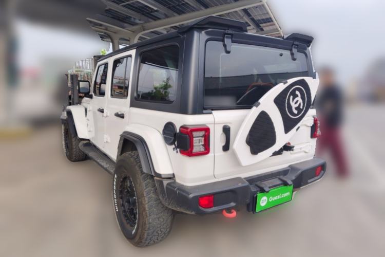 Used Jeep Wrangler 2019 2.0T Sahara Four-Door Version China VI Emission Standard Rear Left 45 Deg
