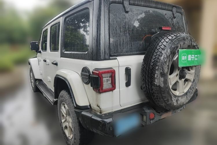 Used Jeep Wrangler 2019 2.0T Sahara Four-Door Version China VI Emission Standard Rear Left 45 Deg