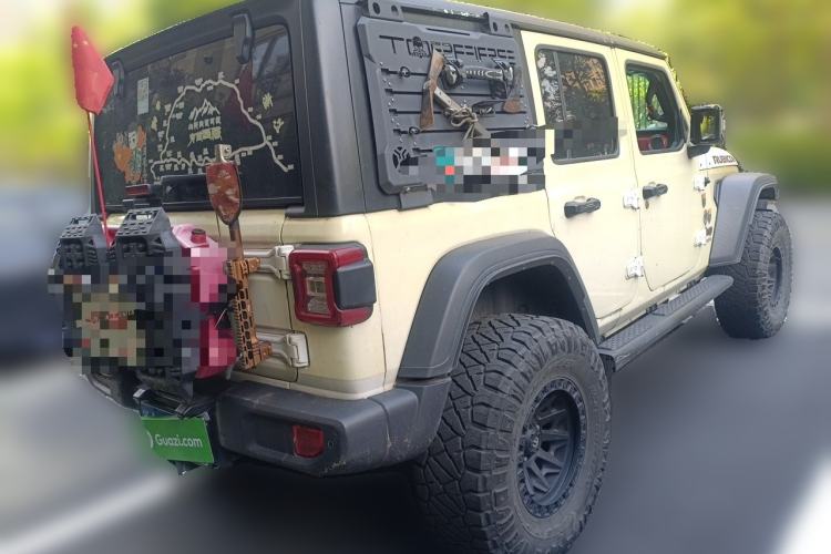 Used Jeep Wrangler 2019 2.0T Rubicon Four-Door Version China VI Emission Standard Rear Right 45 Deg
