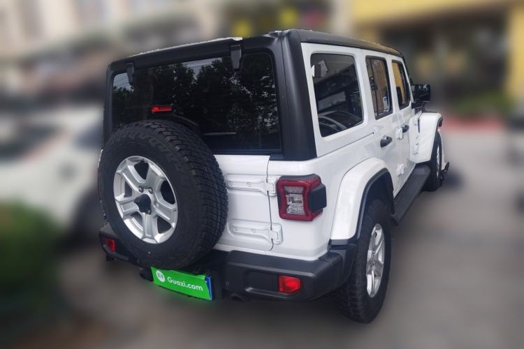 Used Jeep Wrangler 2019 2.0T Sahara Four-Door Version China VI Emission Standard Rear Right 45 Deg