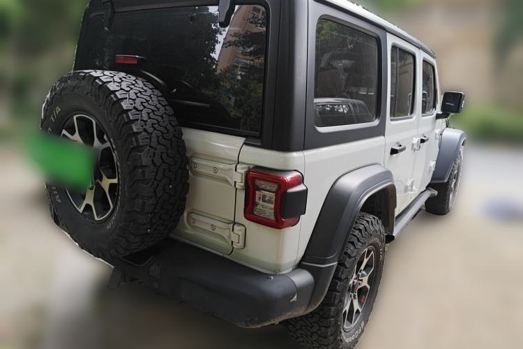 Used Jeep Wrangler 2019 2.0T Rubicon Four-Door Version China VI Emission Standard Rear Right 45 Deg