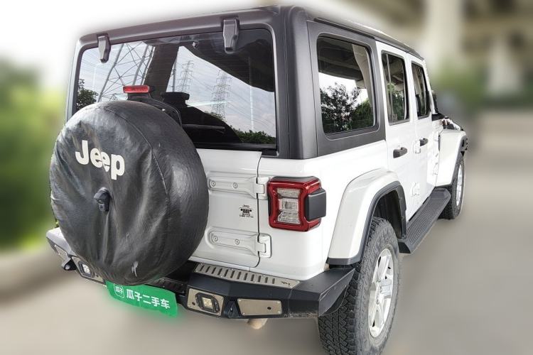Used Jeep Wrangler 2019 2.0T Sahara Four-Door Version China VI Emission Standard Rear Right 45 Deg