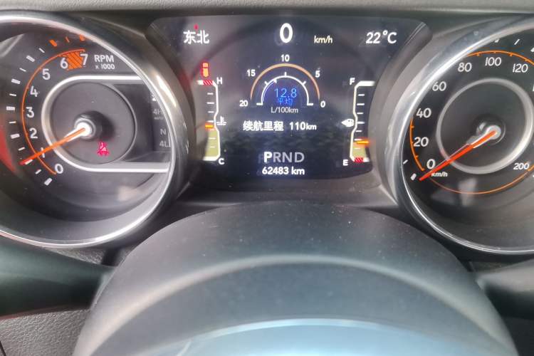 Used Jeep Wrangler  Odometer Close Up