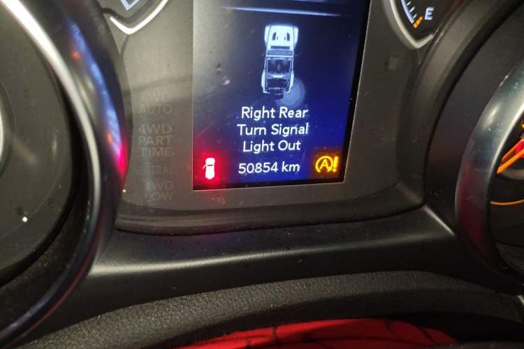 Used Jeep Wrangler  Odometer Close Up